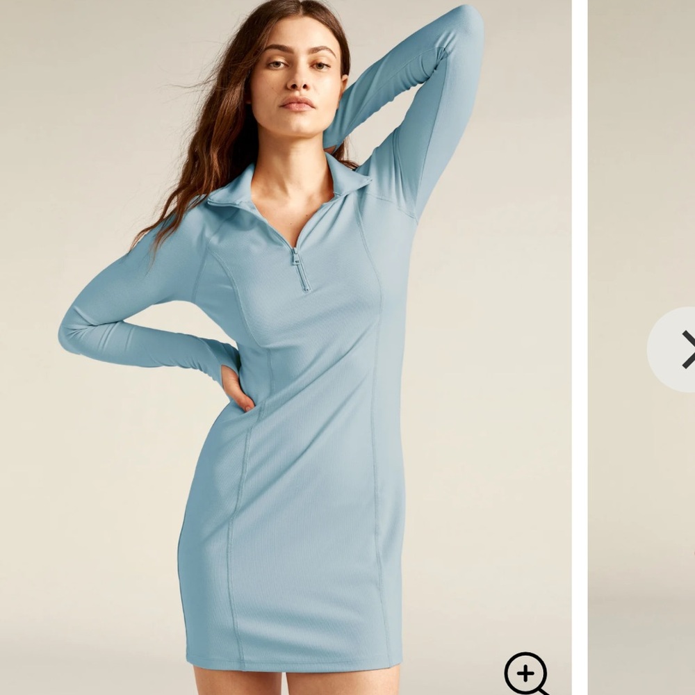 NWT Beyond Yoga Westside Heather Ribbed Dress